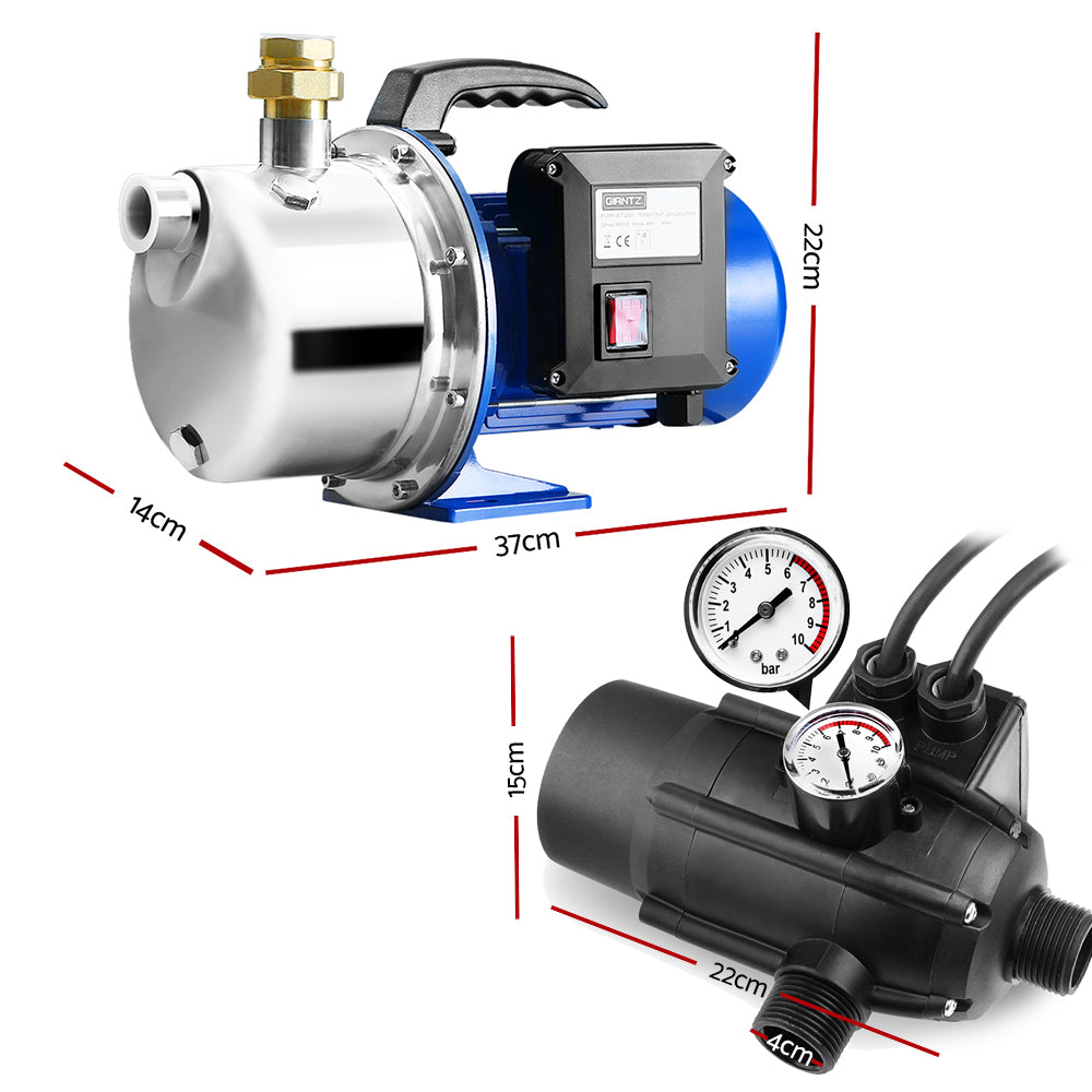 Giantz 2300W High-Performance Automatic Garden Water Pump with Pressure Controller