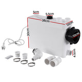 400W High-Efficiency Macerator Pump for Toilet and Sewage Disposal in Marine and Basement Applications - Side View