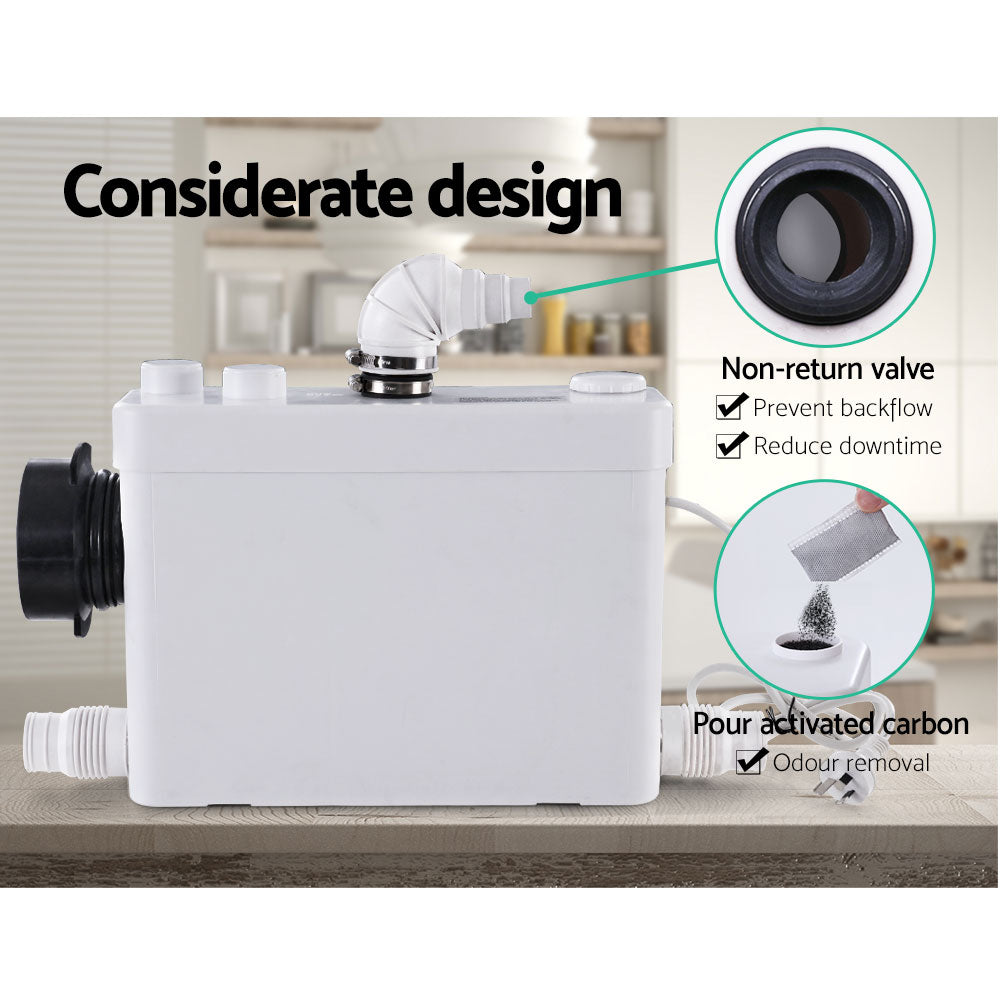 400W High-Efficiency Macerator Pump for Toilet and Sewage Disposal in Marine and Basement Applications