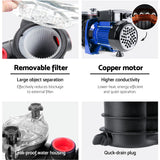 Heavy-Duty 1200W Pool Pump for Salt and Chlorine Water - 45-Degree Angle