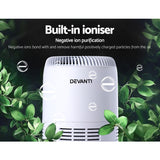 Devanti Compact HEPA Air Purifier with Ioniser and Air Quality Sensor for Home and Office - Rear View