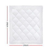 Queen Size Sustainable 400GSM Bamboo-Microfiber Luxury Quilt - Front View