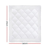 Giselle Bedding Eco-Friendly Super King 800GSM Bamboo & Microfiber Luxury Quilt - Front View