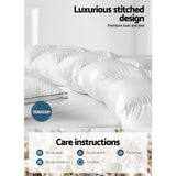 Giselle Bedding Luxurious King Size 700GSM Duck Down Feather Quilt - Close-Up Angle