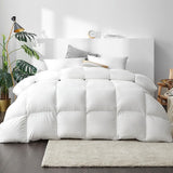 Giselle Bedding Luxurious King Size 700GSM Duck Down Feather Quilt - Low Angle