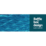 Giselle Bedding Luxe Teal Faux Mink Quilt Set - Queen Size - 45-Degree Angle
