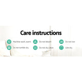Giselle Bedding Luxe Teal Faux Mink Quilt Set - Queen Size - Rear View