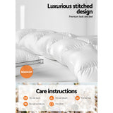 Giselle Bedding 500GSM Goose Down Feather Quilt Super King - Close-Up Angle