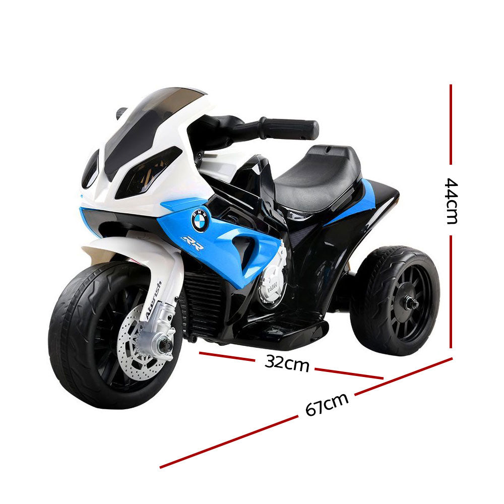 BMW S1000RR Kids Electric Ride-On Motorcycle - Blue, Licensed Mini Motorbike for Ages 3+
