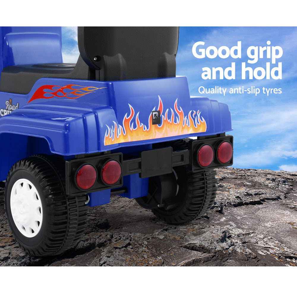 Electric Ride-On Truck for Kids - Rigo Blue Battery-Powered Toy Car for Children
