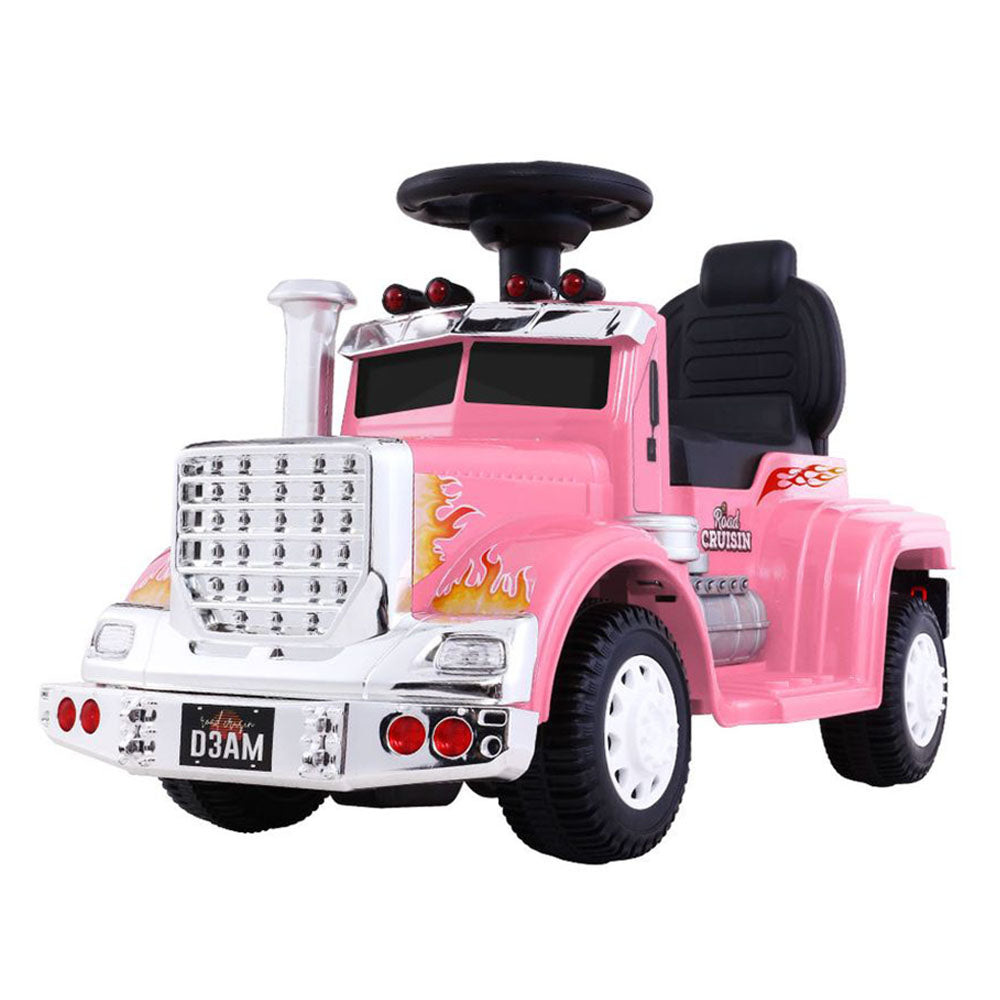 Kids Electric Ride-On Truck Toy - Rigo Pink Battery-Powered Car for Children