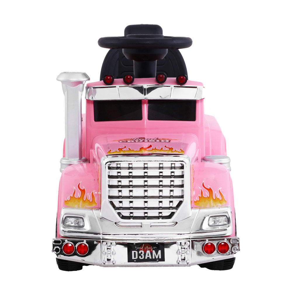 Kids Electric Ride-On Truck Toy - Rigo Pink Battery-Powered Car for Children
