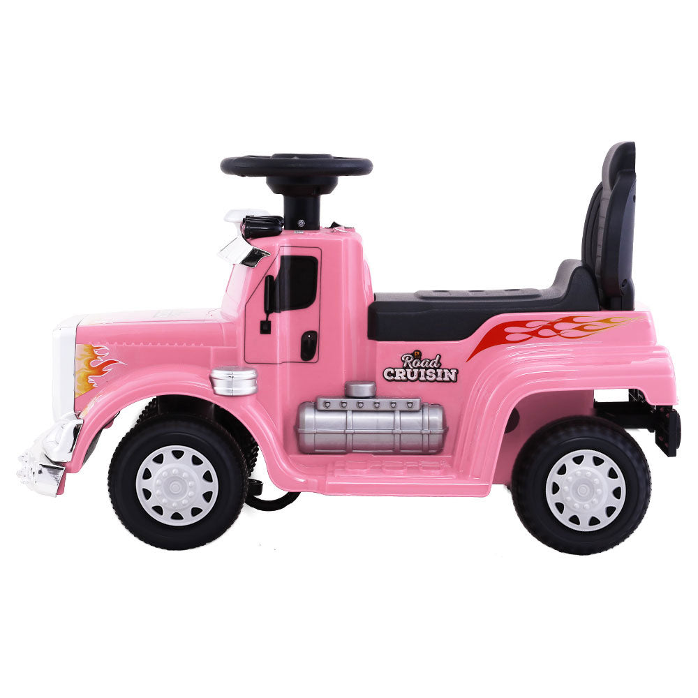 Kids Electric Ride-On Truck Toy - Rigo Pink Battery-Powered Car for Children