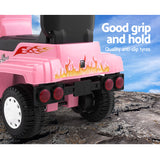 Kids Electric Ride-On Truck Toy - Rigo Pink Battery-Powered Car for Children - Rear View