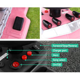 Kids Electric Ride-On Truck Toy - Rigo Pink Battery-Powered Car for Children - Close-Up Angle