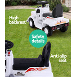 Electric Ride-On Truck for Kids - Rigo White Battery-Powered Toy Car with Realistic Features - Extra Image