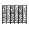 Artiss Clover Room Divider Screen Privacy Wood Dividers Stand 6 Panel Black
