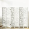 Artiss Clover Room Divider Screen Privacy Wood Dividers Stand 6 Panel White
