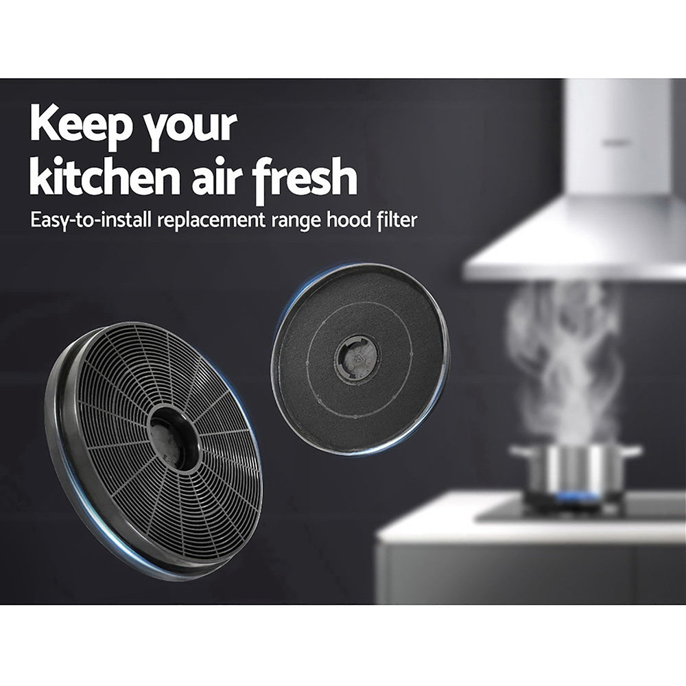 Devanti Replacement Carbon Charcoal Filters for Ductless Range Hoods - Pack of 2