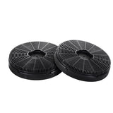 Devanti Replacement Carbon Filters for Ductless Range Hoods - Odour Absorbing Charcoal Filters - Front View
