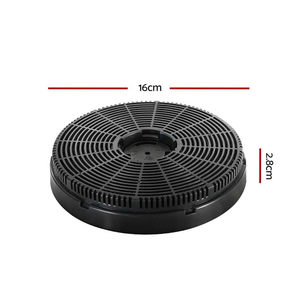 Devanti Replacement Carbon Filters for Ductless Range Hoods - Odour Absorbing Charcoal Filters