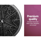 Devanti Replacement Carbon Filters for Ductless Range Hoods - Pyramid Range Hood Compatible - Low Angle