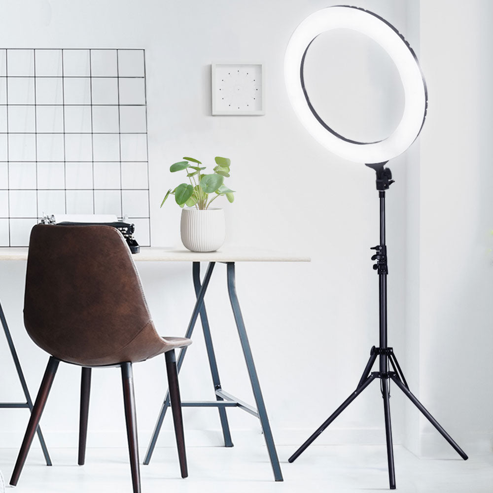 Embellir 19" Dimmable LED Ring Light with Stand - 5800LM Photography & Makeup Studio Kit