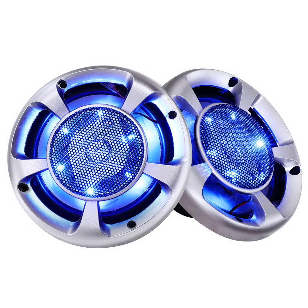 Dual 6.5-Inch LED Illuminated Car Speaker System