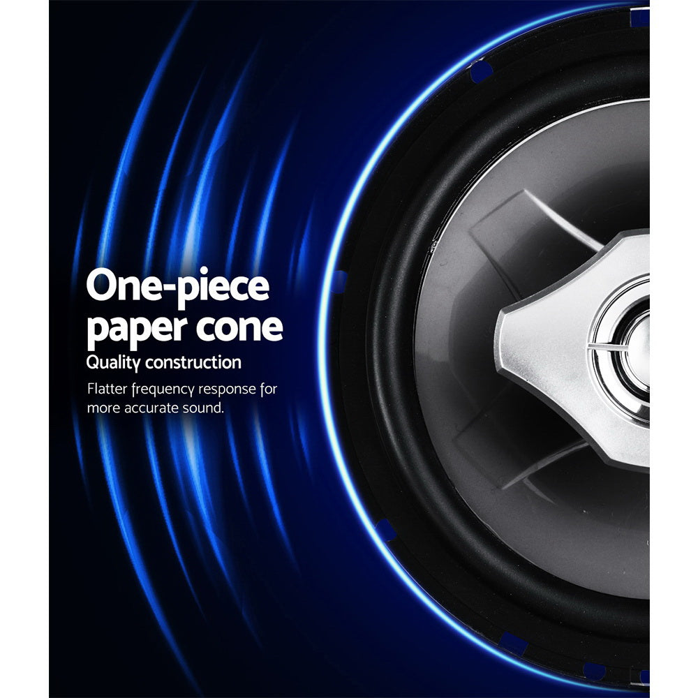 Dual 6.5-Inch LED Illuminated Car Speaker System