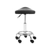 Artiss set of 2 SADDLE Salon Stool Black PU Swivel Barber Hair Dress Chair Hydraulic Lift