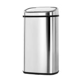 58L Automatic Stainless Steel Sensor Trash Bin - Front View
