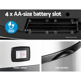 58L Automatic Stainless Steel Sensor Trash Bin - Low Angle