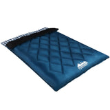 Weisshorn Double Sleeping Bag for Camping and Hiking -10°C to +15°C with Pillows, Waterproof and Lightweight - Top-Down View