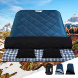 Weisshorn Double Sleeping Bag for Camping and Hiking -10°C to +15°C with Pillows, Waterproof and Lightweight