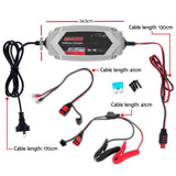 Automatic 7A Smart Battery Charger for 12V & 24V Cars, Trucks, Boats, and Motorcycles with Advanced Safety Features - Front View