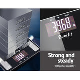 Everfit Advanced Digital Body Composition Scale with BMI and Body Fat Measurement - 45-Degree Angle