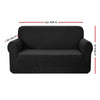 Artiss High Stretch Sofa Cover Couch Protector Slipcovers 2 Seater Black