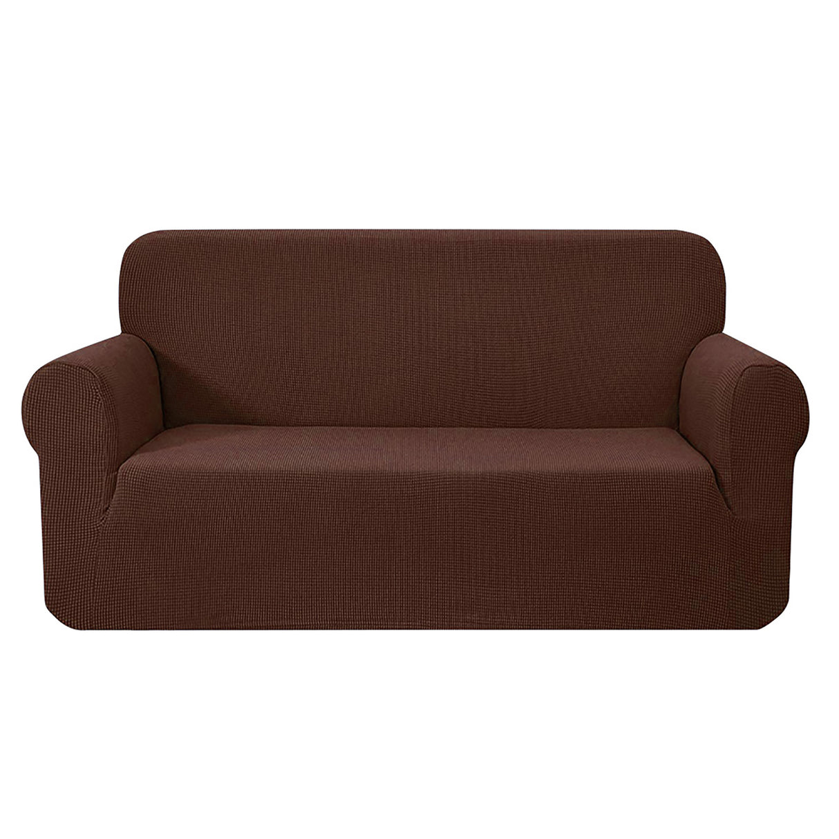 Artiss Stretchable Slipcover for 3-Seater Sofa - Coffee Color Couch Protector