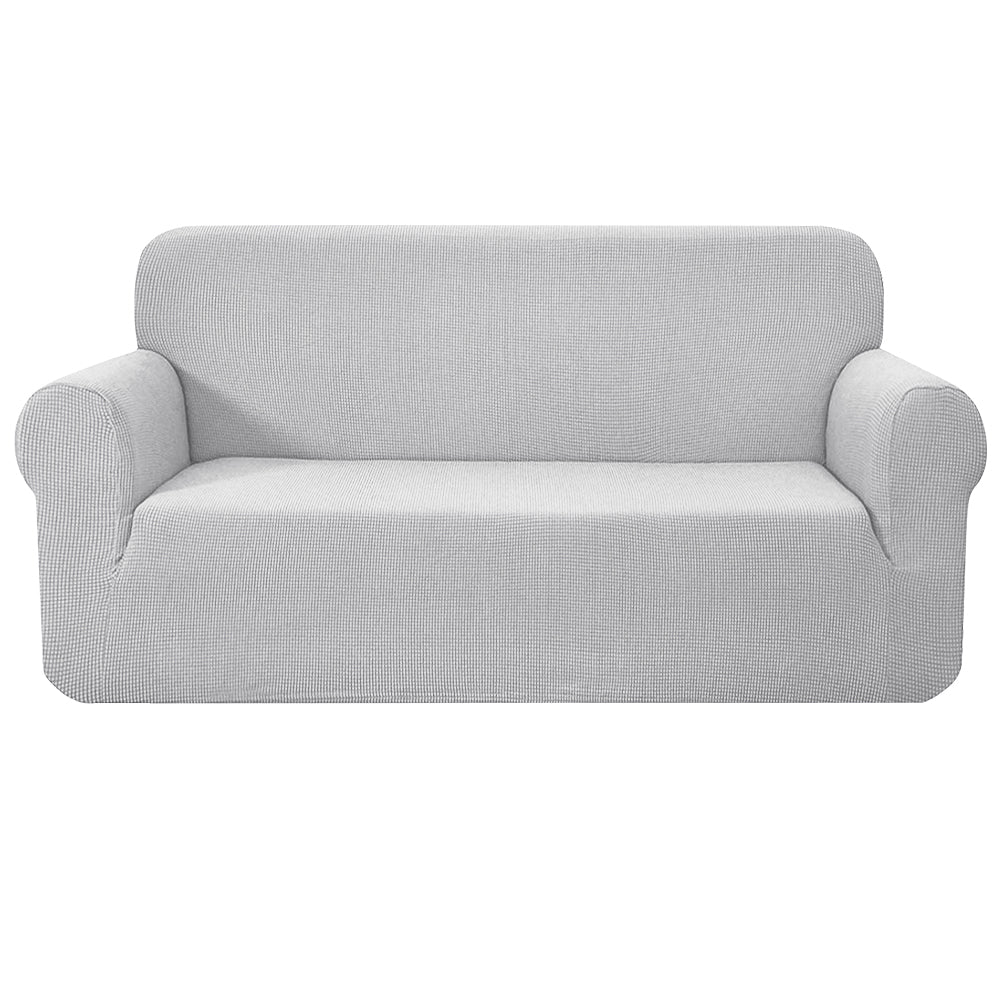 Artiss Elastic Stretch Sofa Slipcover for 3-Seater Couch - Grey Lounge Protector