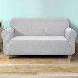 Artiss Elastic Stretch Sofa Slipcover for 3-Seater Couch - Grey Lounge Protector