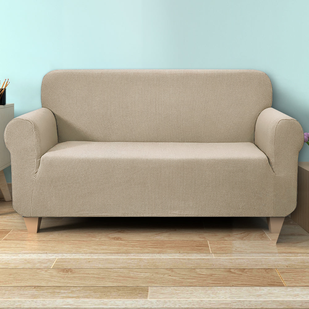 Artiss Stretchable 3-Seater Sofa Slipcover Protector - Sand Color