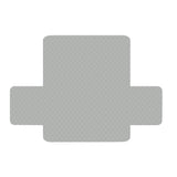 Quilted Grey 3-Seater Sofa Cover by Artiss - Lounge Protector & Slipcover - Front View