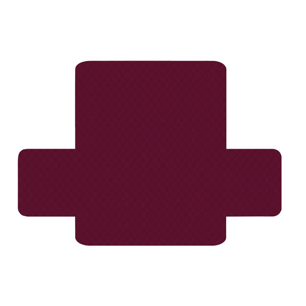 Quilted Burgundy Sofa Protector Cover for 3-Seater Couch by Artiss
