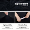 Artiss Sofa Cover Elastic Stretchable Couch Covers Black 1 Seater