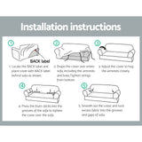 Artiss Ruby Red Stretch Velvet 2-Seater Sofa Slipcover for Ultimate Protection - Low Angle
