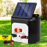 8km Solar-Powered Electric Fence Energizer with 0.3J Output - White