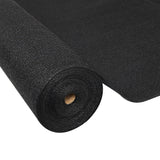 50% Black UV-Stabilized Shade Cloth for Greenhouses - 1.83m x 30m Roll for Optimal Plant Protection - Front View
