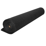 50% Black UV-Stabilized Shade Cloth for Greenhouses - 1.83m x 30m Roll for Optimal Plant Protection - Top-Down View