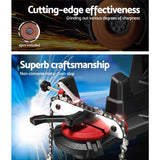 Electric Bench Chainsaw Sharpener by Giantz - Precision Grinding Tool - Top-Down View