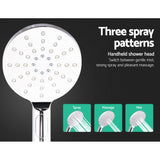 Cefito 9-Inch Luxurious Chrome Rainfall Shower Set with Handheld Sprayer and Adjustable Pressure Features - 45-Degree Angle
